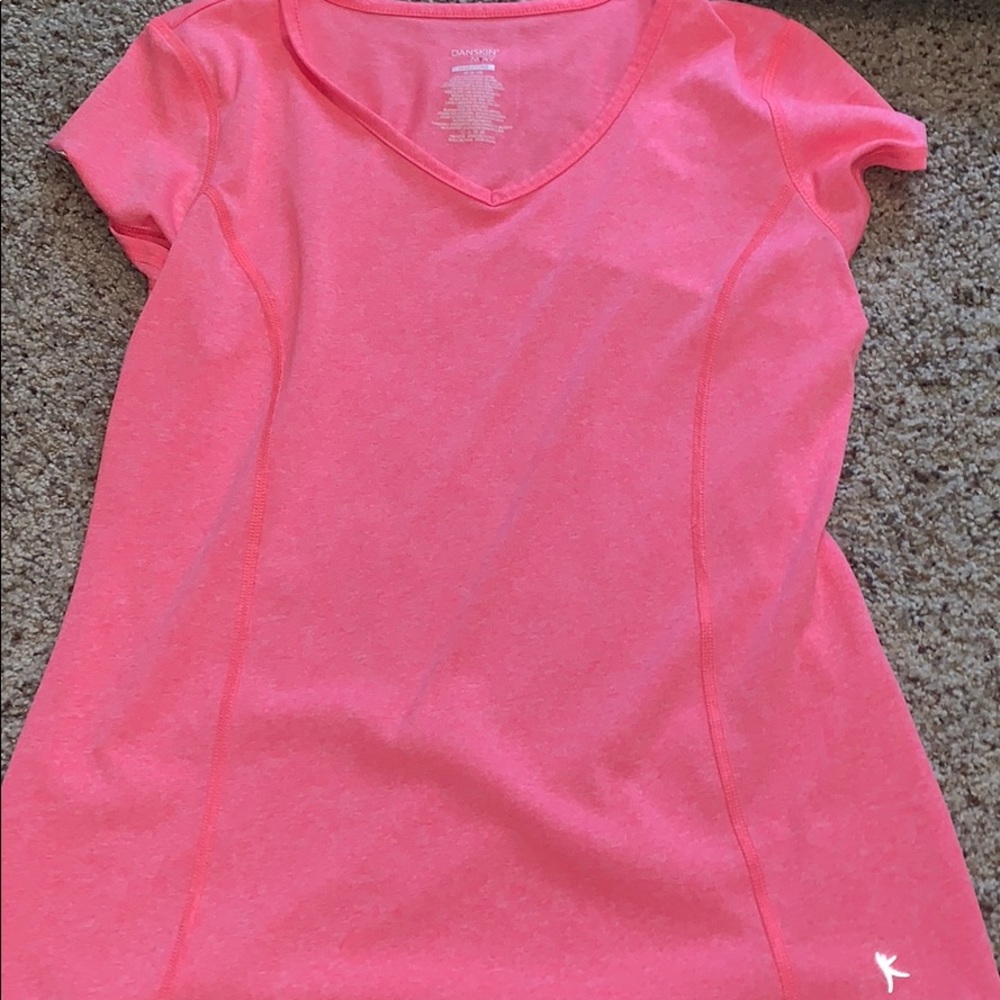 Pink workout shirt